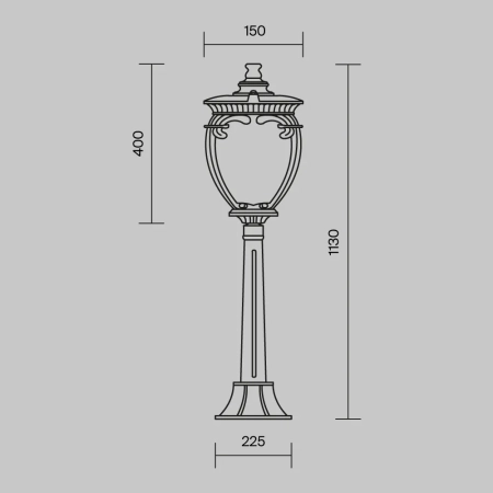 Ландшафтный светильник Outdoor O414FL-01BZ1