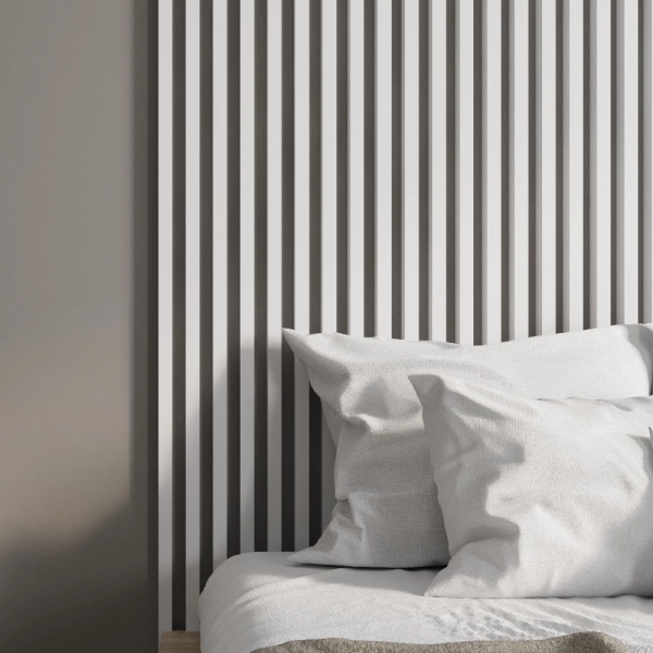 Интерьерная рейка МДФ STELLA Ривьера Белый 40*30*2700 (уп.4 шт.)