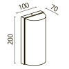 Настенный светильник (бра) Outdoor O454WL-L10GF3K1
