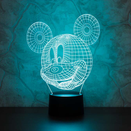 3D светильник  Микки Маус