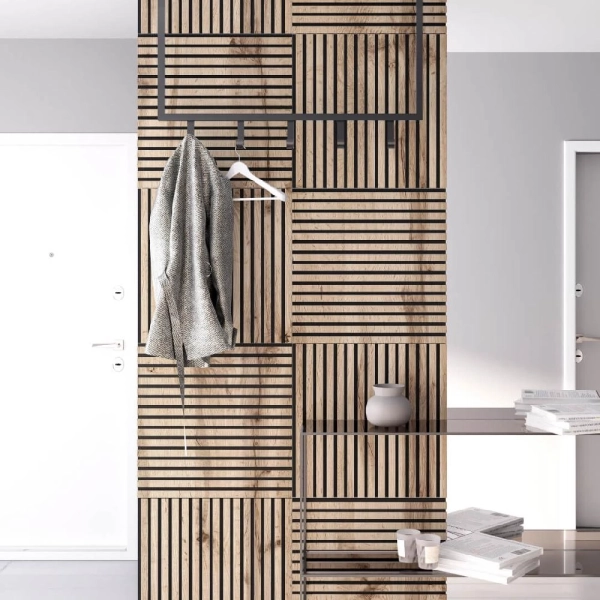 Панель Стеновая Акустическая Stella Comfort Standart Дуб Сонома 600х600х9 (уп.1шт.)