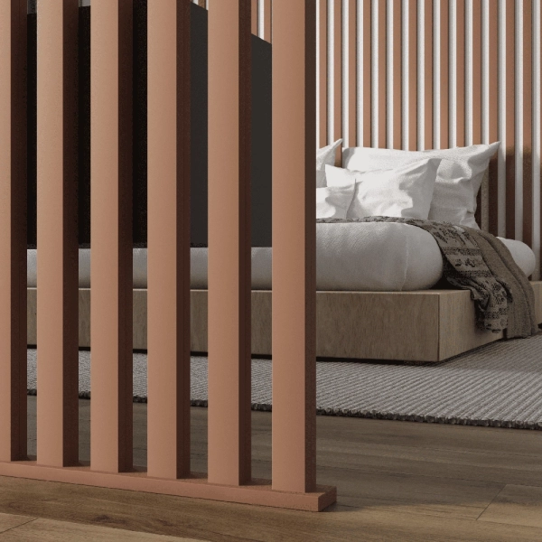 2К Интерьерная Рейка МДФ STELLA Планкен De Luxe Mauve 16*60*2700 (уп.6 шт.)