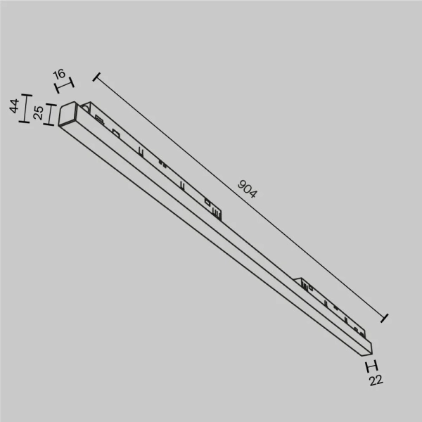 Трековый светильник Technical TR030-4-30W3K-WW-DS-B