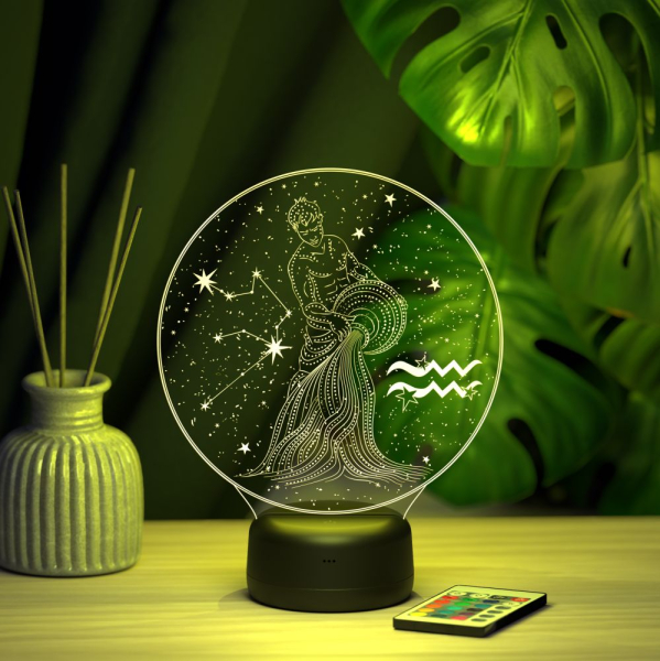 3D светильник  Светильник "Зодиак - Водолей"