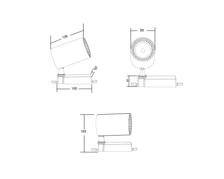 Трековый светильник Technical TR029-3-20W4K-W
