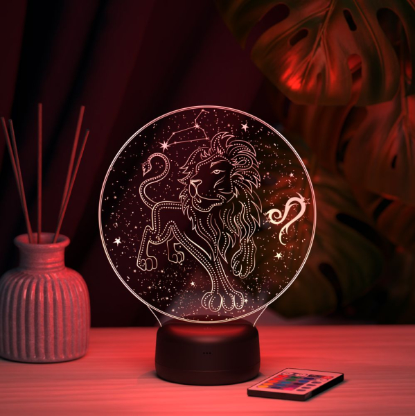 3D светильник  Светильник "Зодиак - Лев"