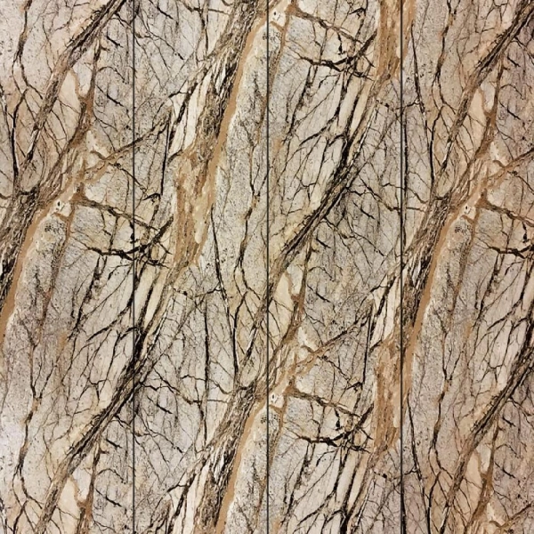 Панель ПВХ Stella Slim 5мм Light Мрамор Романский М-001 2600х250х5 (15шт.упак.)