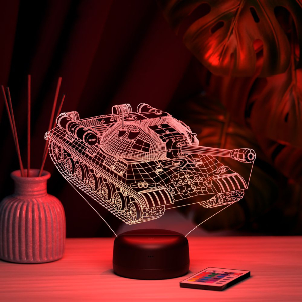 3D светильник  Светильник "Танк ИС-3"